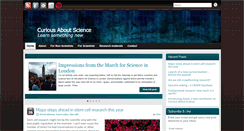 Desktop Screenshot of curiousaboutscience.net